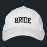 Bride Bestickte Baseballkappe<br><div class="desc">Minimalistische Bräune Baseballkappe. Ideal für Junggeselinnen-Abschiede und Flitterwochen.</div>