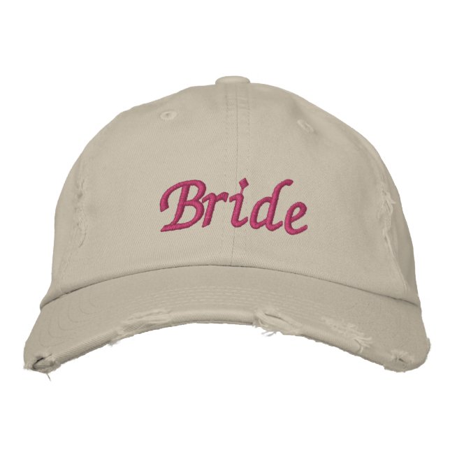 Bride Bestickte Baseballkappe (Vorderseite)