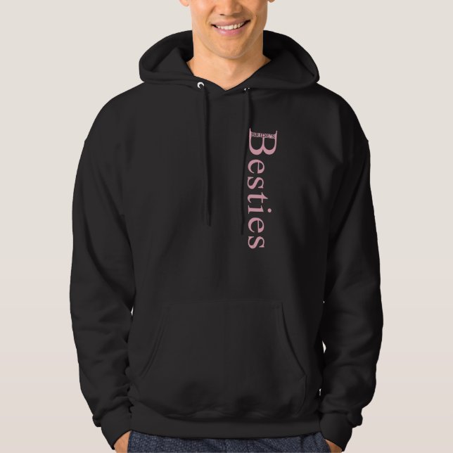 Bride Bestie Bachelorette Party Maid of Honor Brid Hoodie (Vorderseite)
