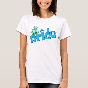 Bride Blume Bouquet Niedlich Wedding Party T-Shirt