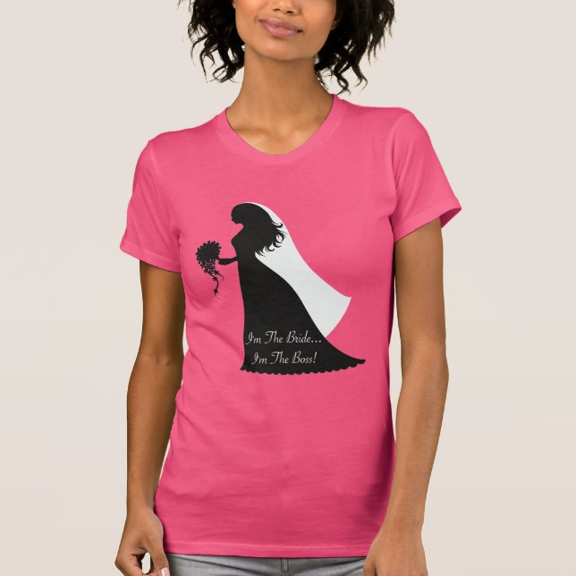 Bride Boss Silhouette T-Shirt (Vorderseite)