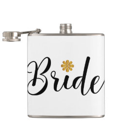 Bride Brautparty Wedding Elegant Flachmann