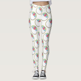 Bride Bridesmaid Bridal Wedding Cake Print Legging Leggings