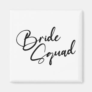 Bride Bridesmaid Bride Squad Junggeselinnen-Abschi Magnet