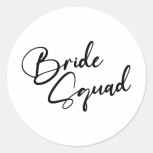 Bride Bridesmaid Bride Squad Junggeselinnen-Abschi Runder Aufkleber