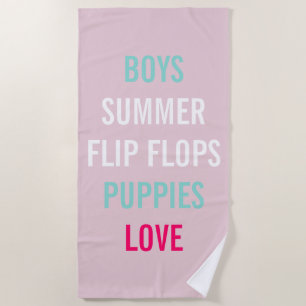 Bride Bridesmaid Pink Summer Lovin Sprinkle Party Strandtuch