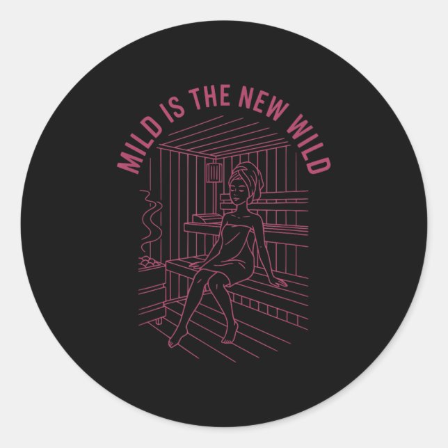 Bride Bridesmaid Wellness-Center Bachelorette Mild Runder Aufkleber (Vorderseite)