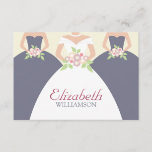 Bride & Bridesmaids Bridal Lunch Placecards Einladung