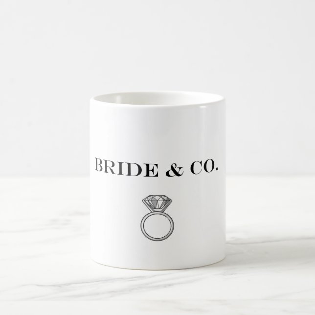Bride & Bridesmaids Verlobung Dusche Tiara Party Kaffeetasse (Mittel)