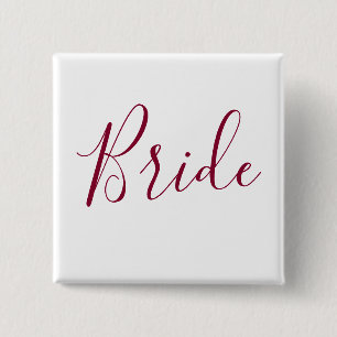 Bride Burgundy Schriftart Button