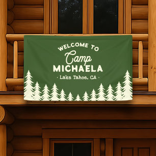 Bride Camp Bachelorette Empfang Banner