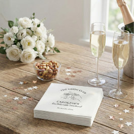 Bride Club Bachelorette Weekend Favor Cocktail Serviette