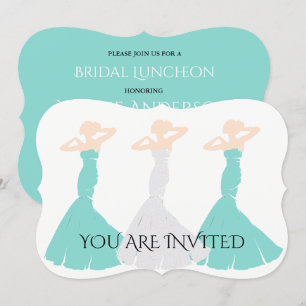 BRIDE CO Aquamarin Blue Be My Bridesmaid Dusche Pa Einladung