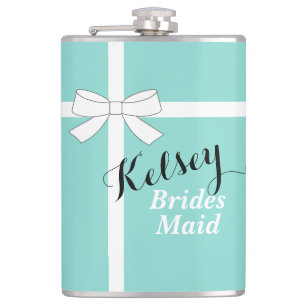 BRIDE & CO Bridesmaid Brautparty Wrapped Flask Flachmann