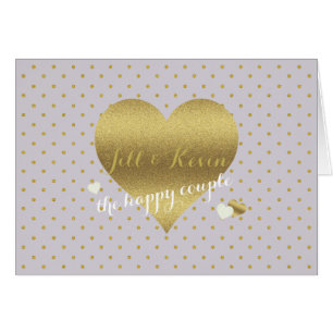 Bride Co Gold Heart & Lavender Wedding Party Notes