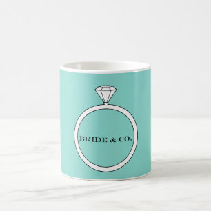 BRIDE & CO Verlobung Diamond Ring Party Tasse