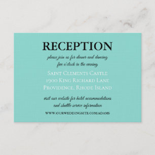 Bride Co Wedding Suite White Traditioneller Empfan Begleitkarte