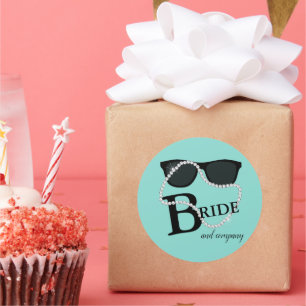 Bride & Company Diamant-Tiara-Party Runder Aufkleber