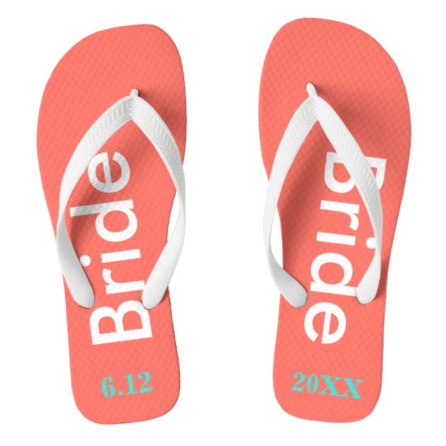 Bride Coral Flip Flops (Fußbett)