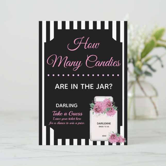 BRIDE Couture Theme Party Wie viele Kisses Game (Stehend Vorderseite)