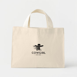 Bride & Cowgirl Tote Bag Mini Stoffbeutel