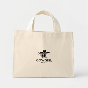 Bride & Cowgirl Tote Bag Mini Stoffbeutel