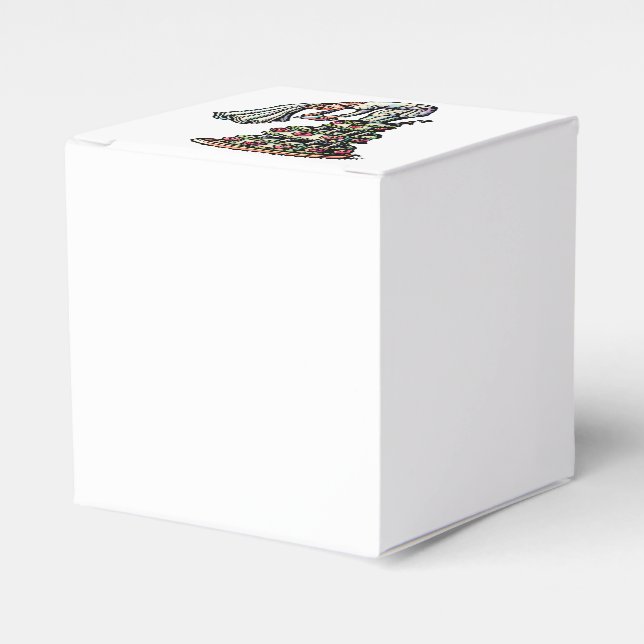 Bride Decorates Wedding Cake Geschenkschachtel (Vorderseite)