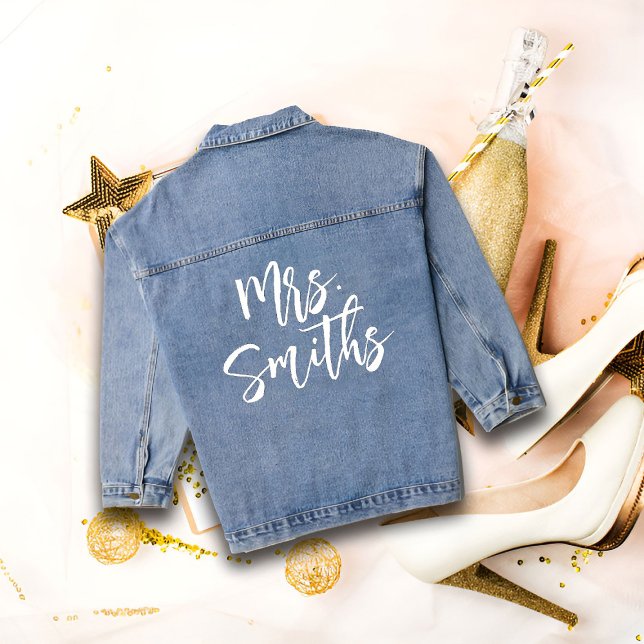 Bride Denim Jacket, individuelle Personalisierte M Jeansjacke (Von Creator hochgeladen)