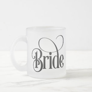 Bride (Design 3) Mattierte Glass-Kaffee-Tasse Mattglastasse