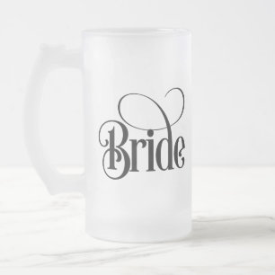 Bride (Design 3) Mattierte Tasse von Glasbäern