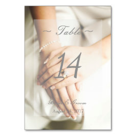 Bride Diamant Ring bearbeitbare Hochzeitsstiftung  Tischnummer