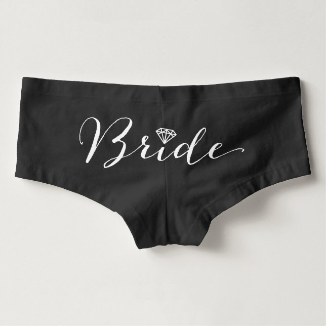 Bride Diamond Brautparty Chic Wedding Underwear Hotpants (Rückseite)