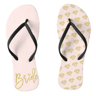 Bride Diamonds Brautparty Hochzeit Flip Flops