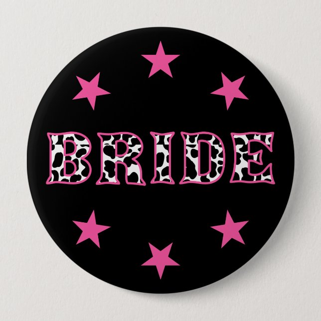 Bride Disco Cowgirl Junggeselinnen-Abschied Button (Vorderseite)
