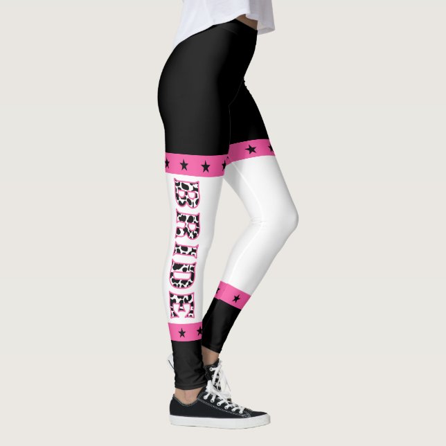 Bride Disco Cowgirl Junggeselinnen-Abschied Leggings (Rechts)