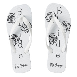 Bride Dreh=Flops mit Individuelle Name Flip Flops