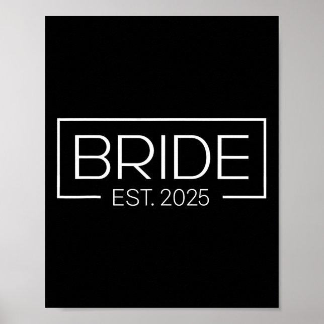 Bride Est. 2025 Ehefrau Bachelorette Part Poster (Vorne)