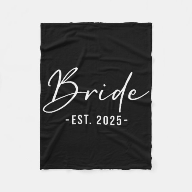 Bride Est. 2025 - Matching Getting Ready Bride Gro Fleecedecke (Vorderseite)
