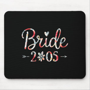 Bride Est 2025 Verheiratet Wedding Brautparty Bach Mousepad