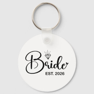 Bride Est. 2026 Frau Ehefrau Bachelorette Par Schlüsselanhänger