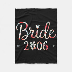 Bride Est 2026 Verheiratet Wedding Brautparty Bach Fleecedecke