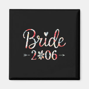Bride Est 2026 Verheiratet Wedding Brautparty Bach Magnet