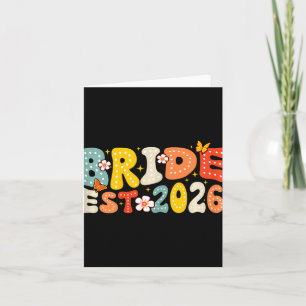 Bride Est 2026 Verheiratet Wedding Bridal Karte