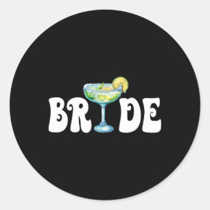 Bride Final Fiesta Cinco De Mayo Margarita Bychelo Runder Aufkleber