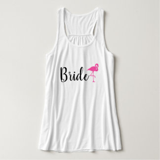 "Bride" Flamingo Wedding Tank Top