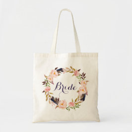 Bride Floral Personalisiert Tote Bag Tragetasche