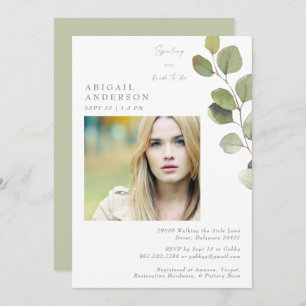 Bride Foto Sage verwöhnt unsere Braut-zu-Dusche Einladung