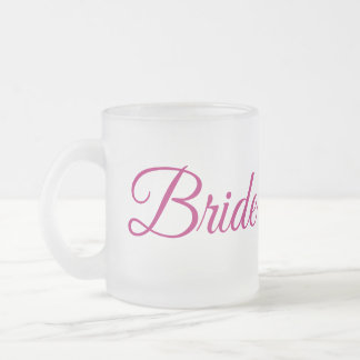 Bride Frosted Glass Mug Mattglastasse