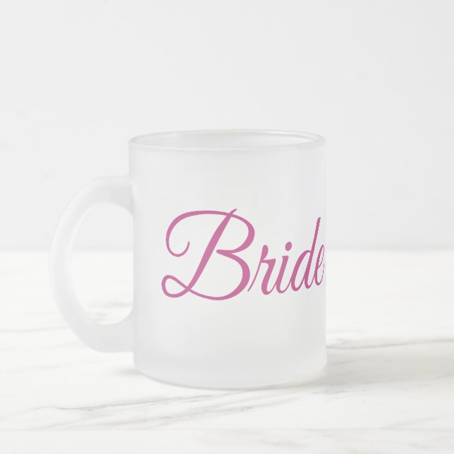Bride Frosted Glass Mug Mattglastasse (Links)