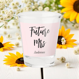 Bride Future Frau Blush Pink Schnapsglas